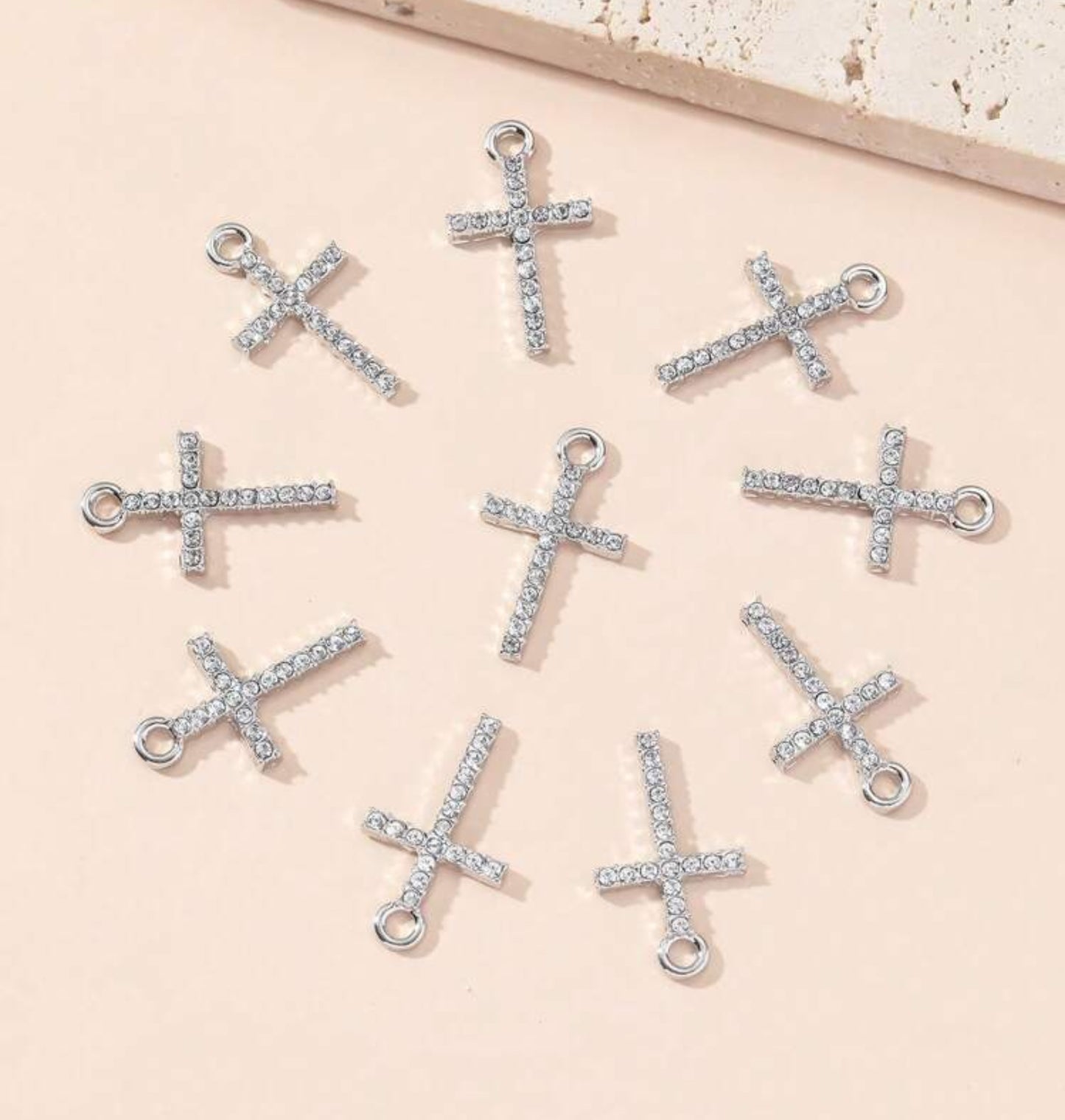 Sparkle cross charm