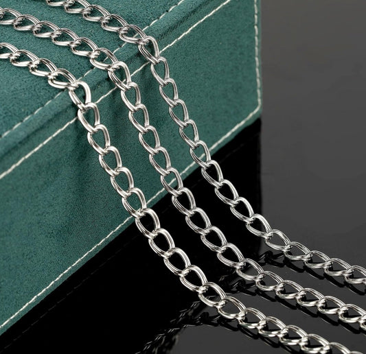 Silver ￼Double link Chain