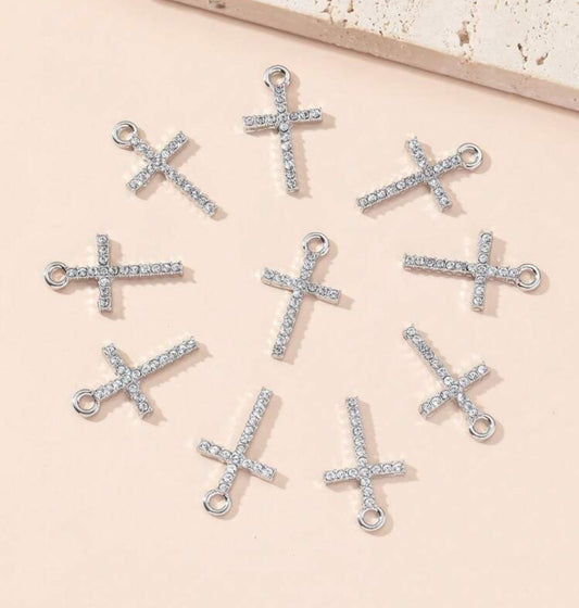 Sparkle cross charm