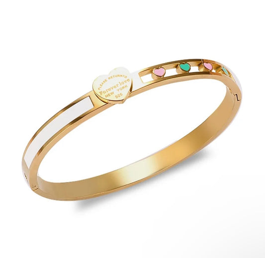 Luxury Gold Heart Bracelet